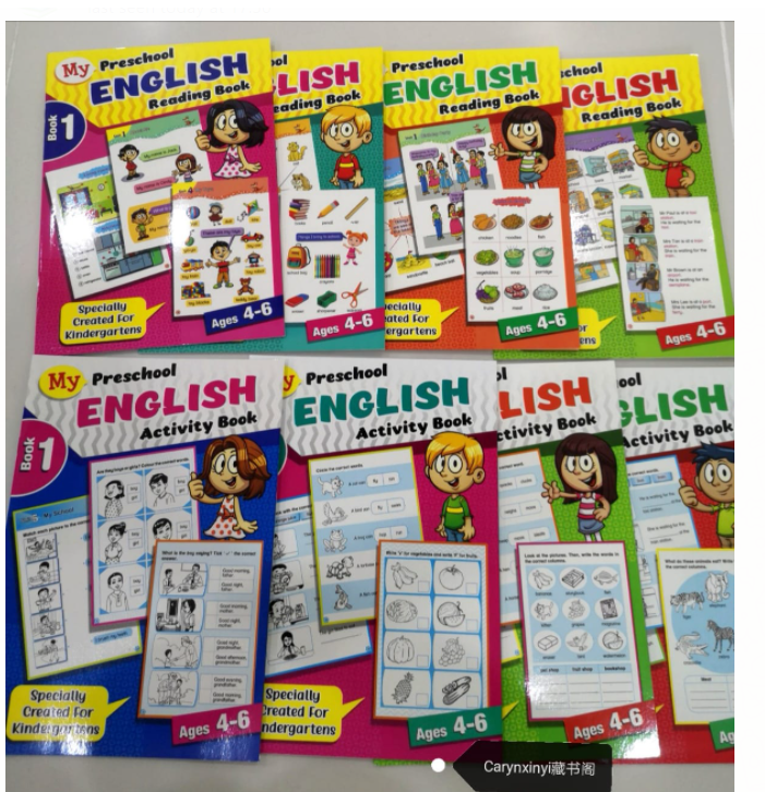 my preschool english 8本
