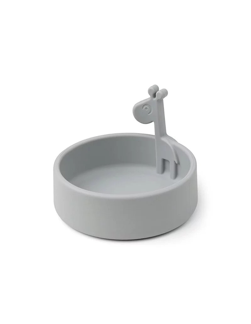 立體矽膠餐碗Raffi-灰色