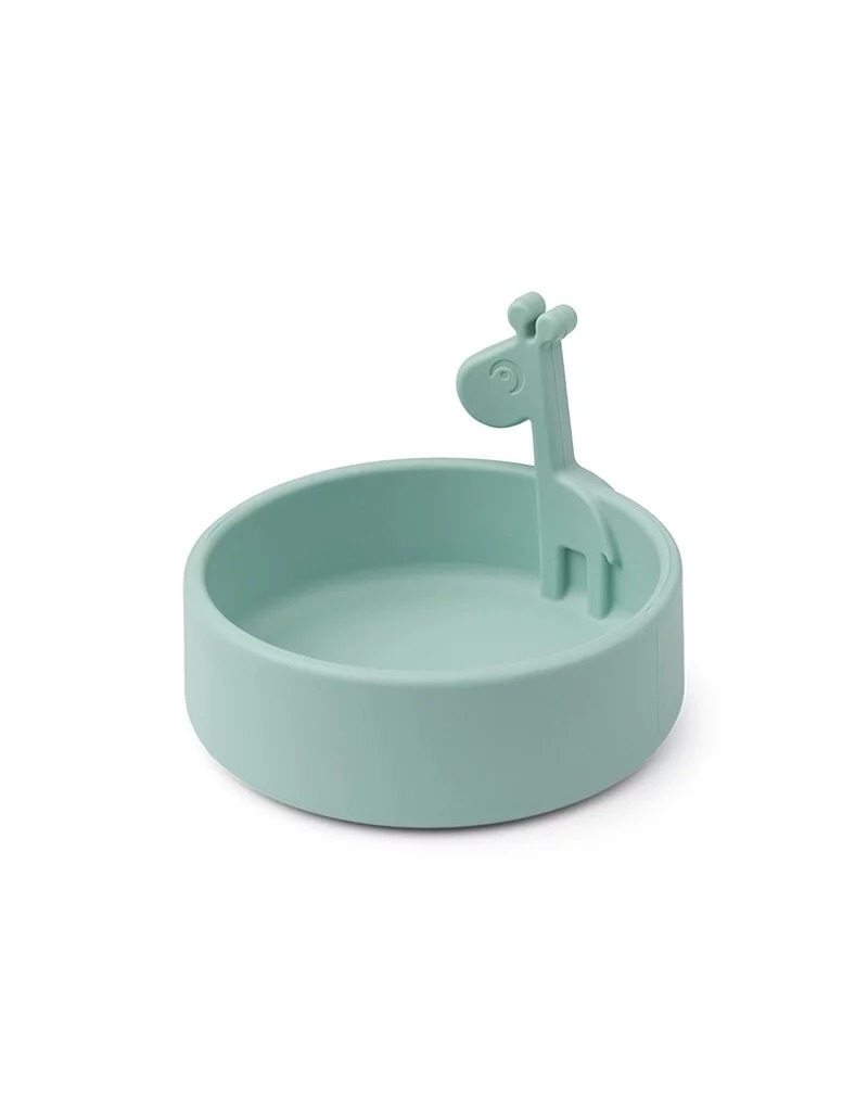 立體矽膠餐碗Raffi-藍色