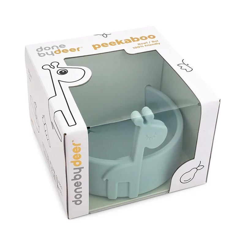 立體矽膠餐碗Raffi-藍色