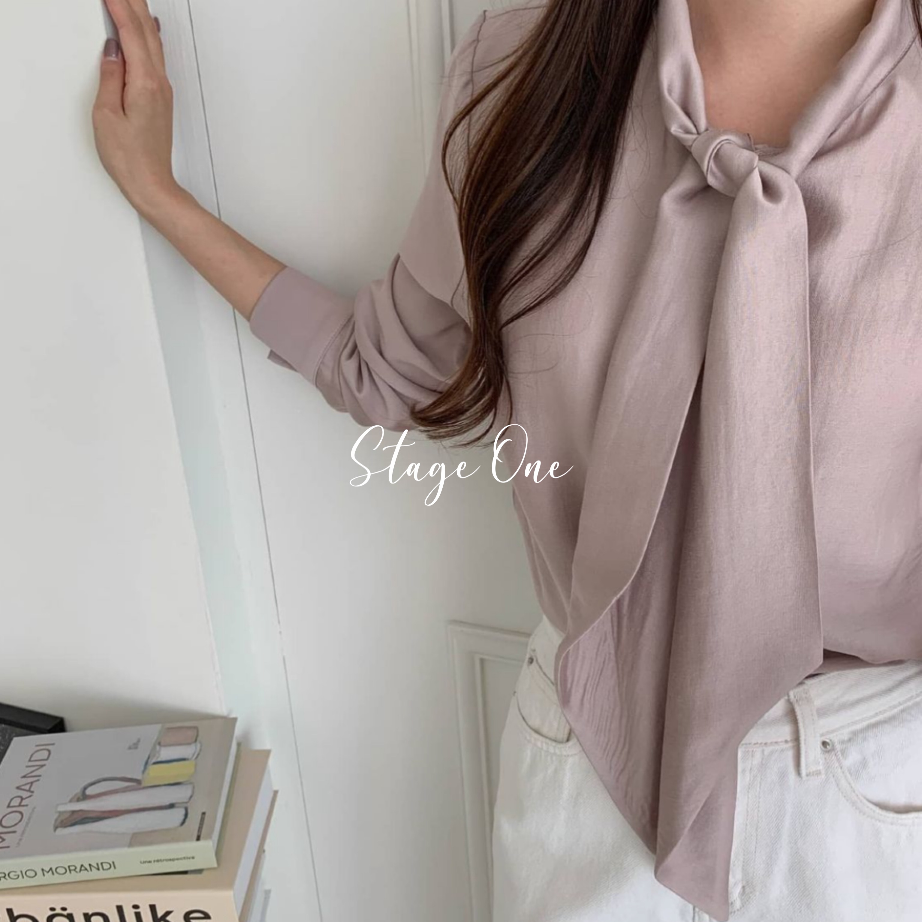 韓國製🇰🇷TP2204 氣質綁帶襯衫