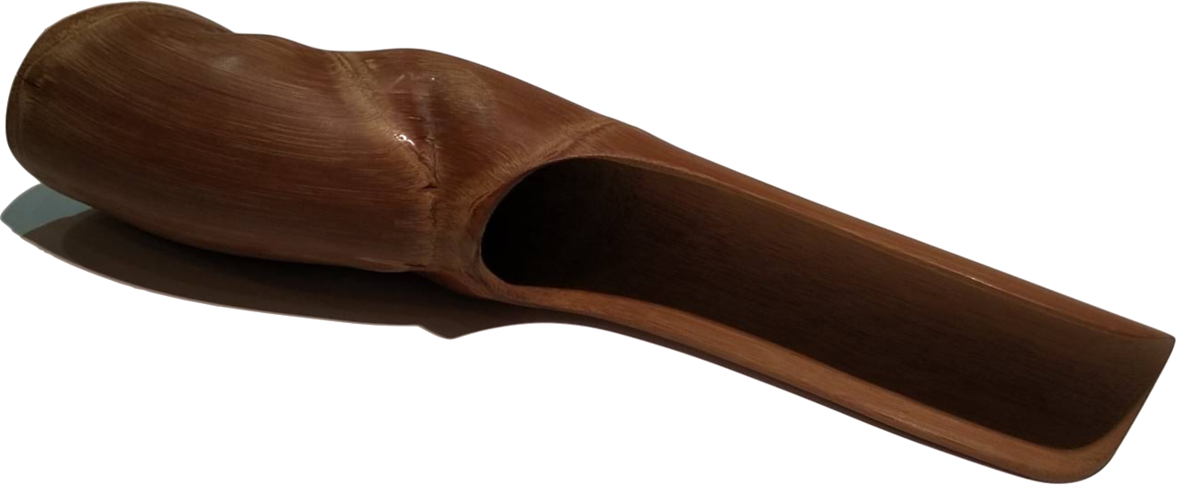 棕色大型老茶頭茶匙