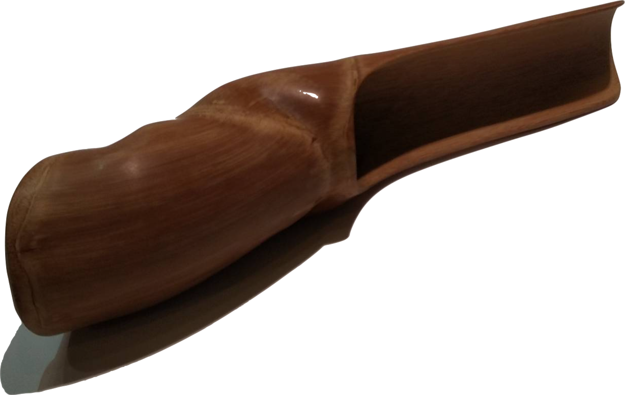 棕色大型老茶頭茶匙