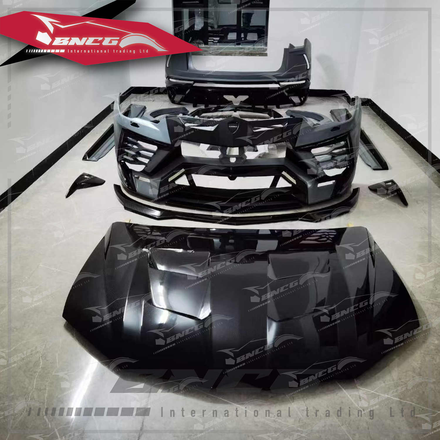 藍寶堅尼 Lamborghini Urus Mansory 改裝 碳纖維 玻璃纖維 大包圍 引擎蓋 輪弧 前後導流 側裙