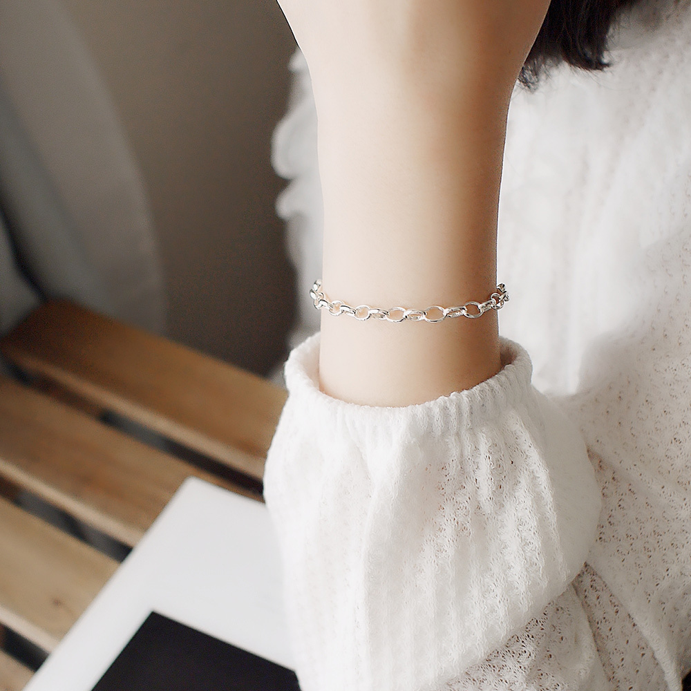 圈圈純銀手鍊/SB996