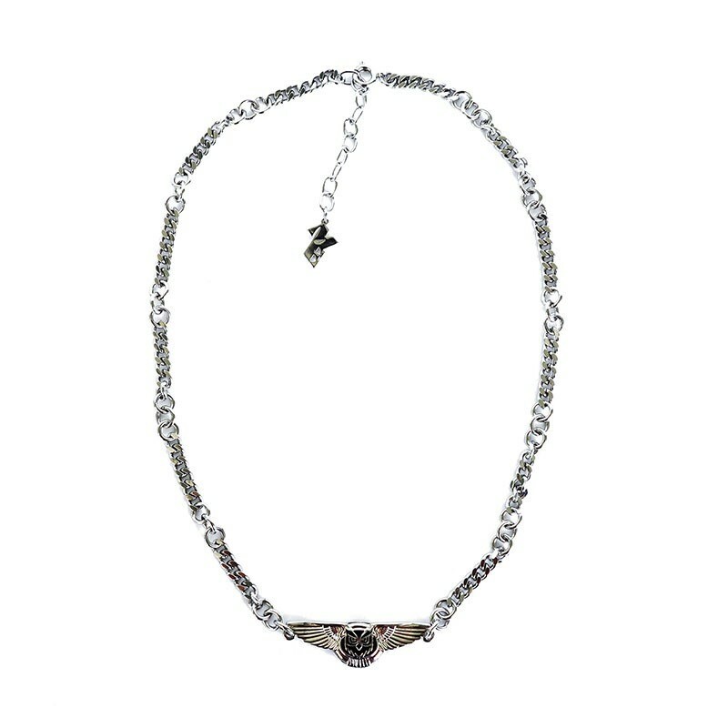 Maison Emerald 賓利車標翻玩貓頭鷹項鍊