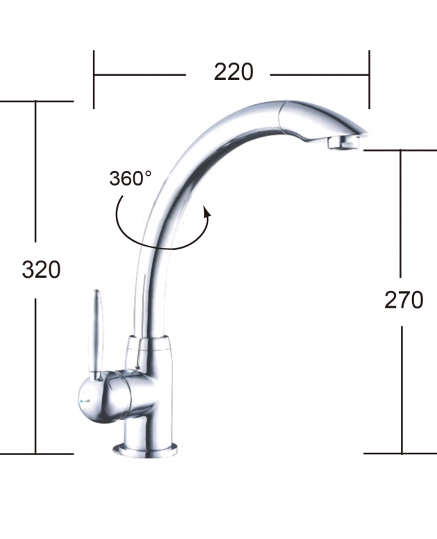 摩登 廚房龍頭 (立式) M-2152