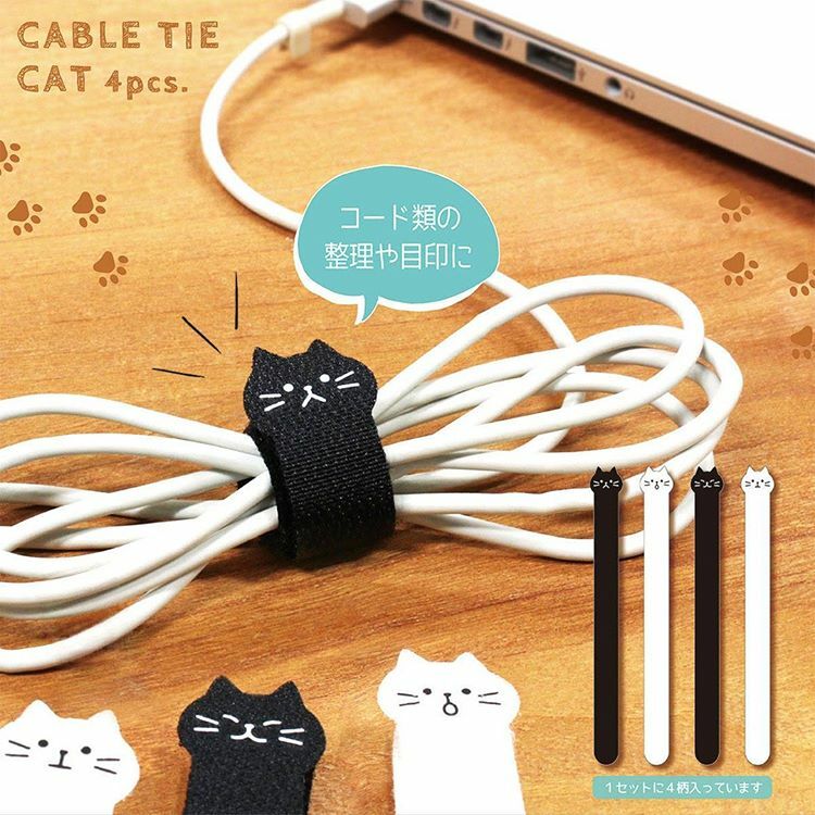 貓咪束線帶/4入