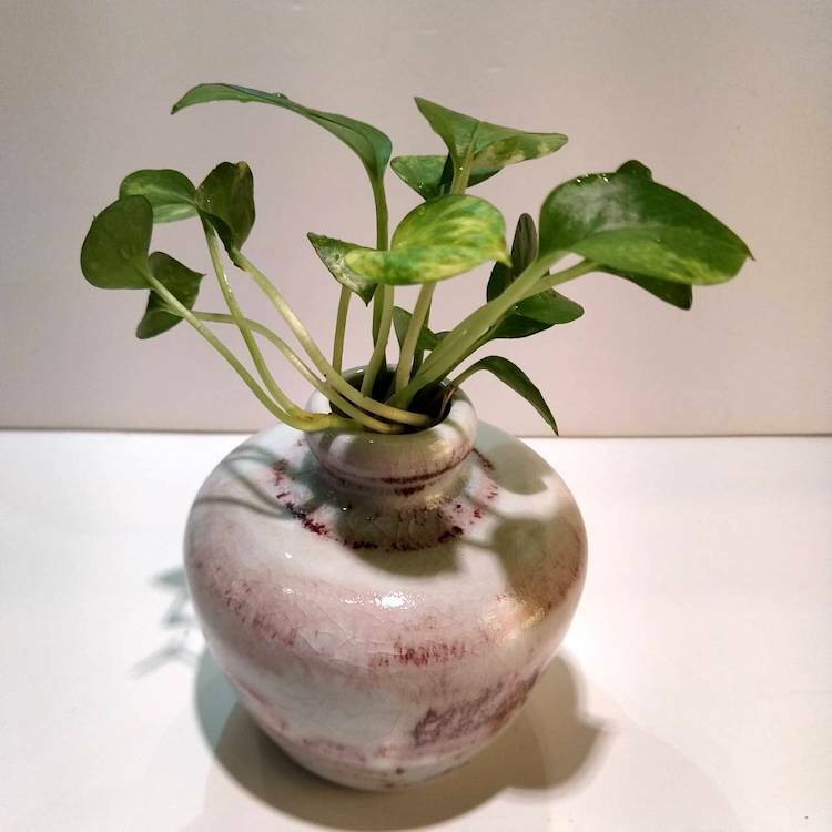 手工高嶺土鈞窯冰裂紋陶瓶