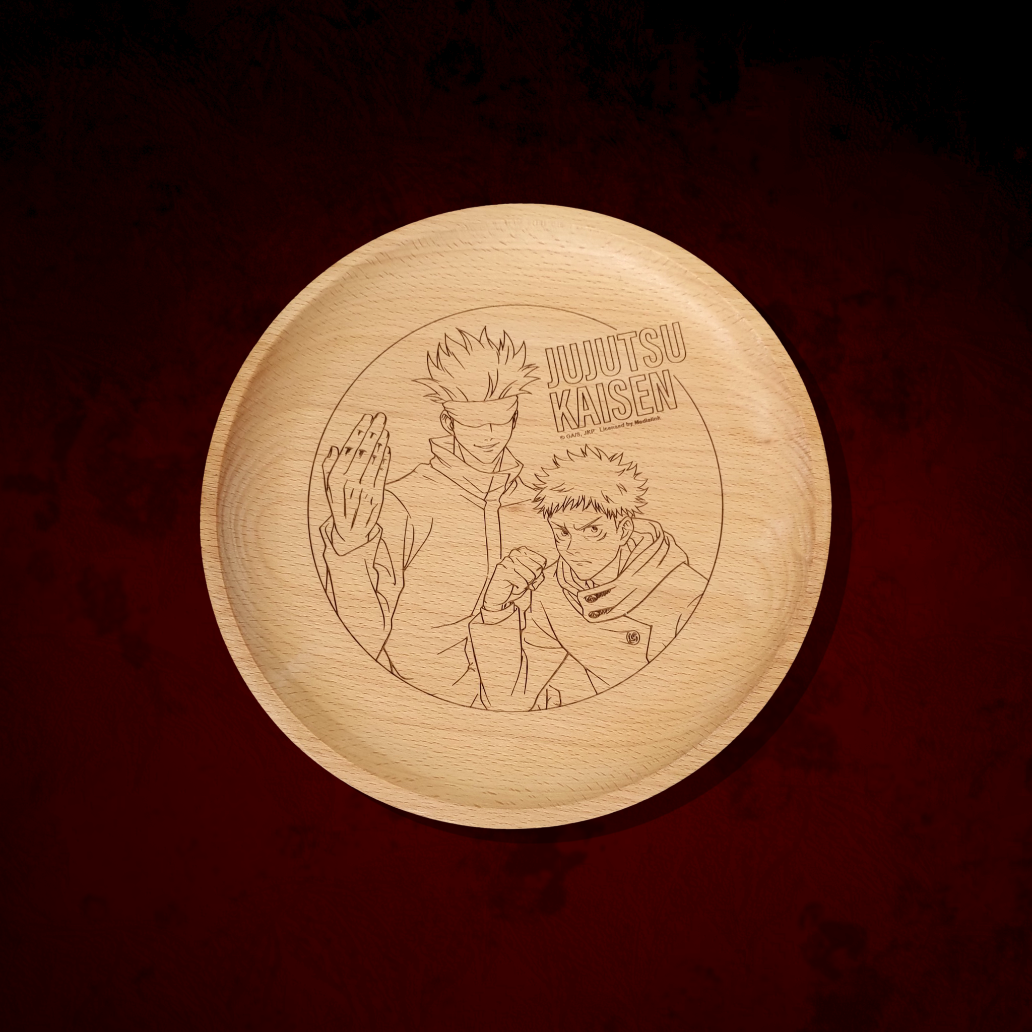 咒術迴戰-雷雕木盤-虎杖 五條