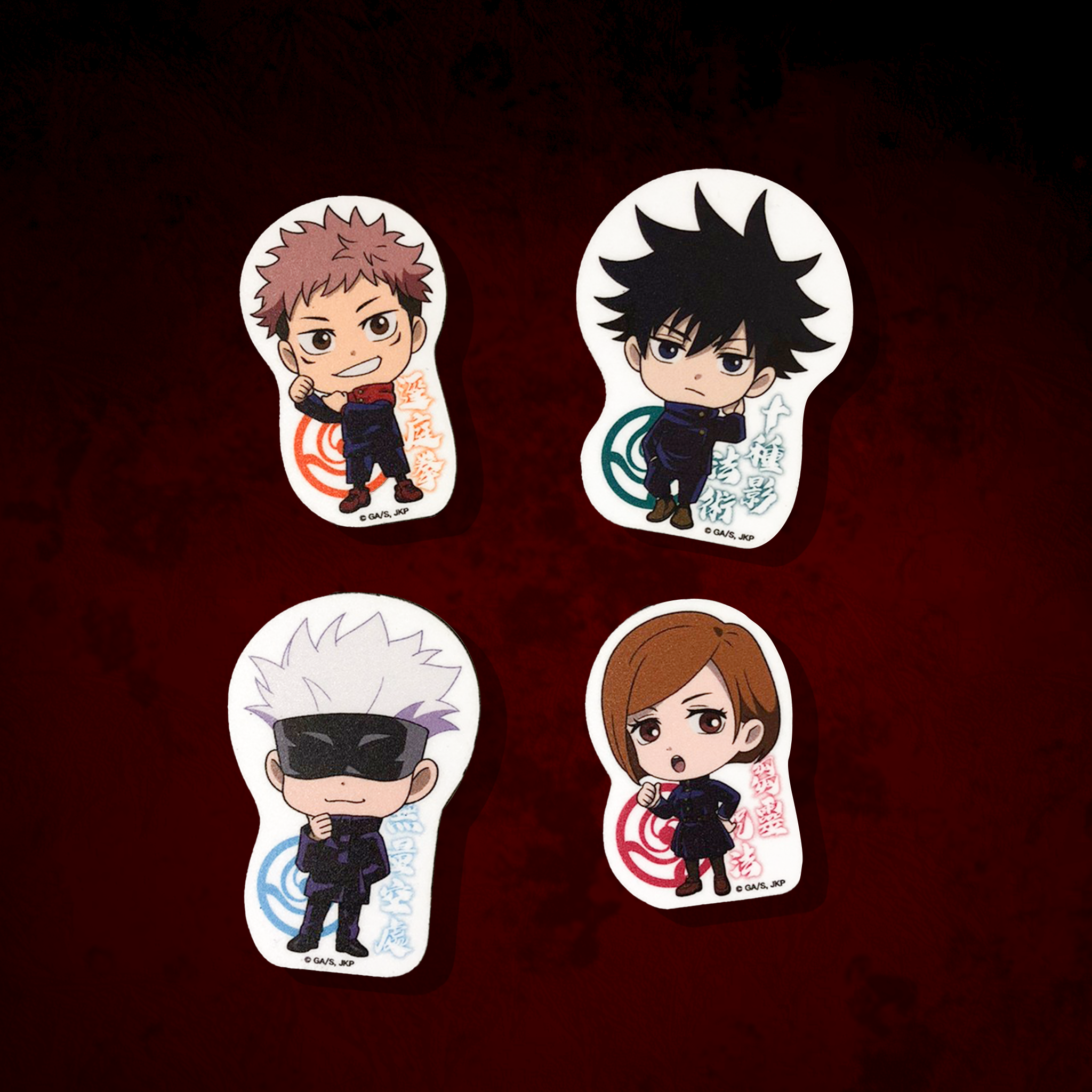 咒術迴戰-軟磁鐵-Q版立繪四入組