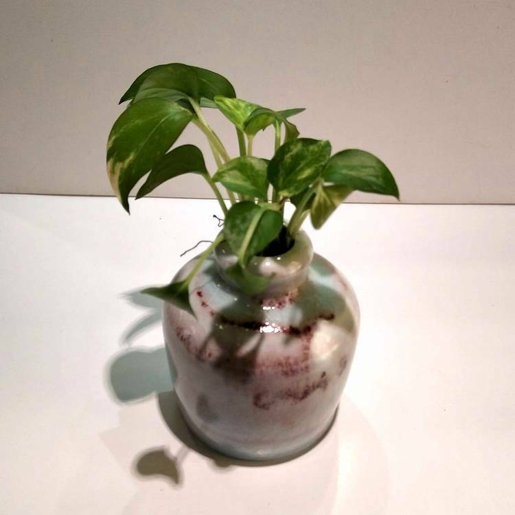 手工高嶺土鈞窯冰裂紋陶瓶花器