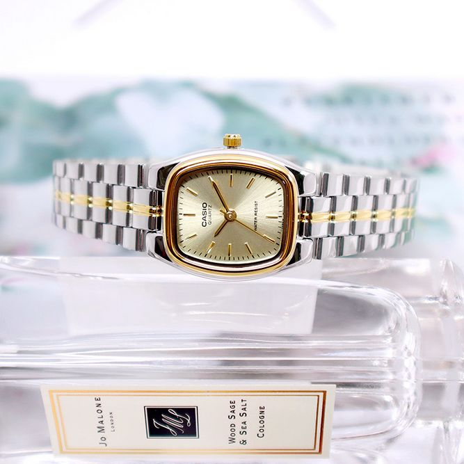 Casio LTP-1169G-9A 22mm 間金 女裝鋼帶錶 小酒桶