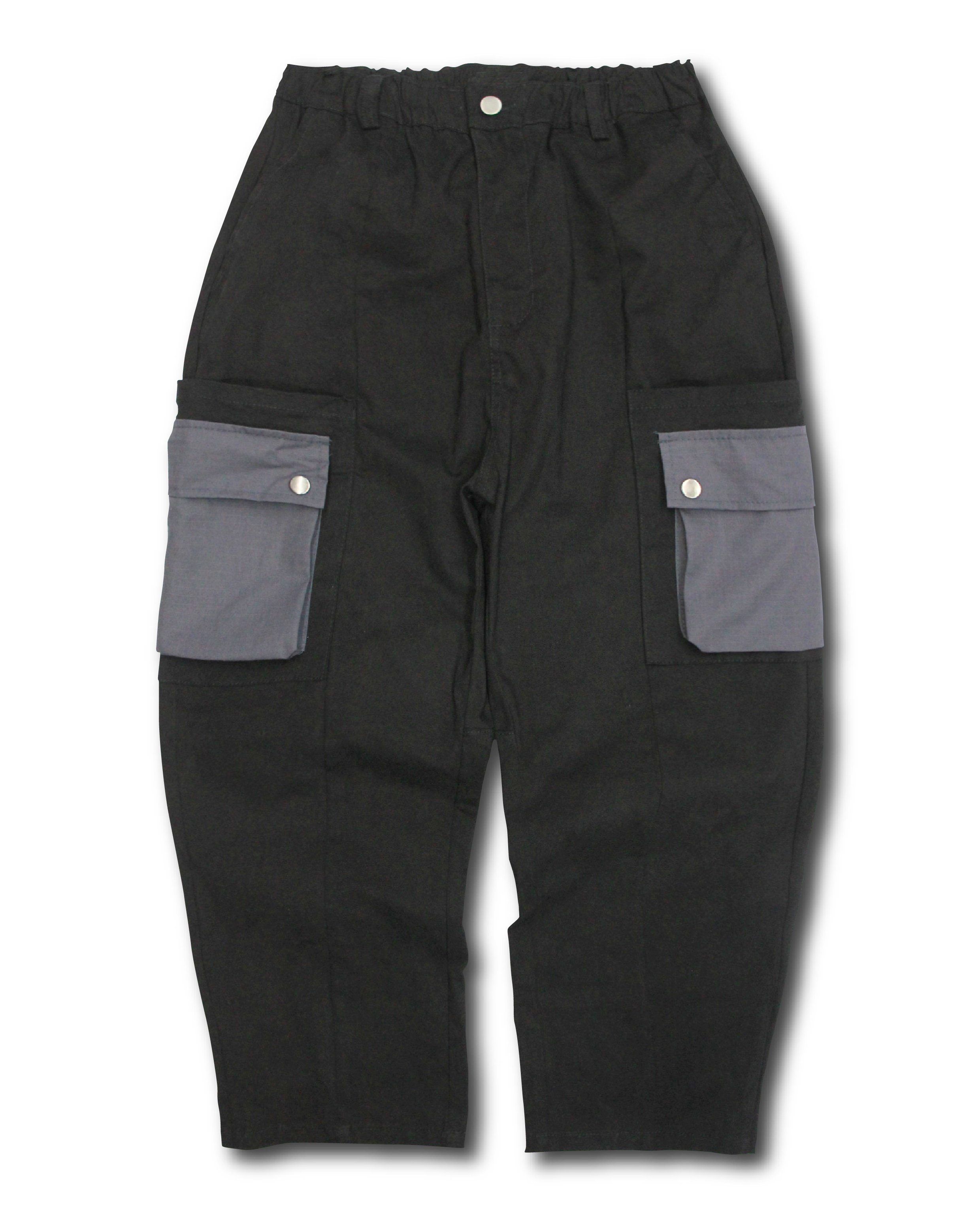 韓國 大口袋 工裝長褲