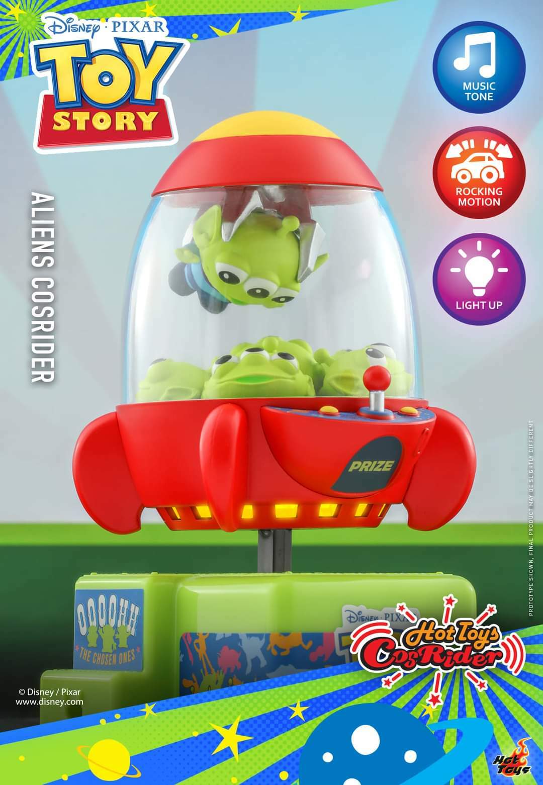 Hot Toys Toy Story Alien on spaceship CosRider CSRD017