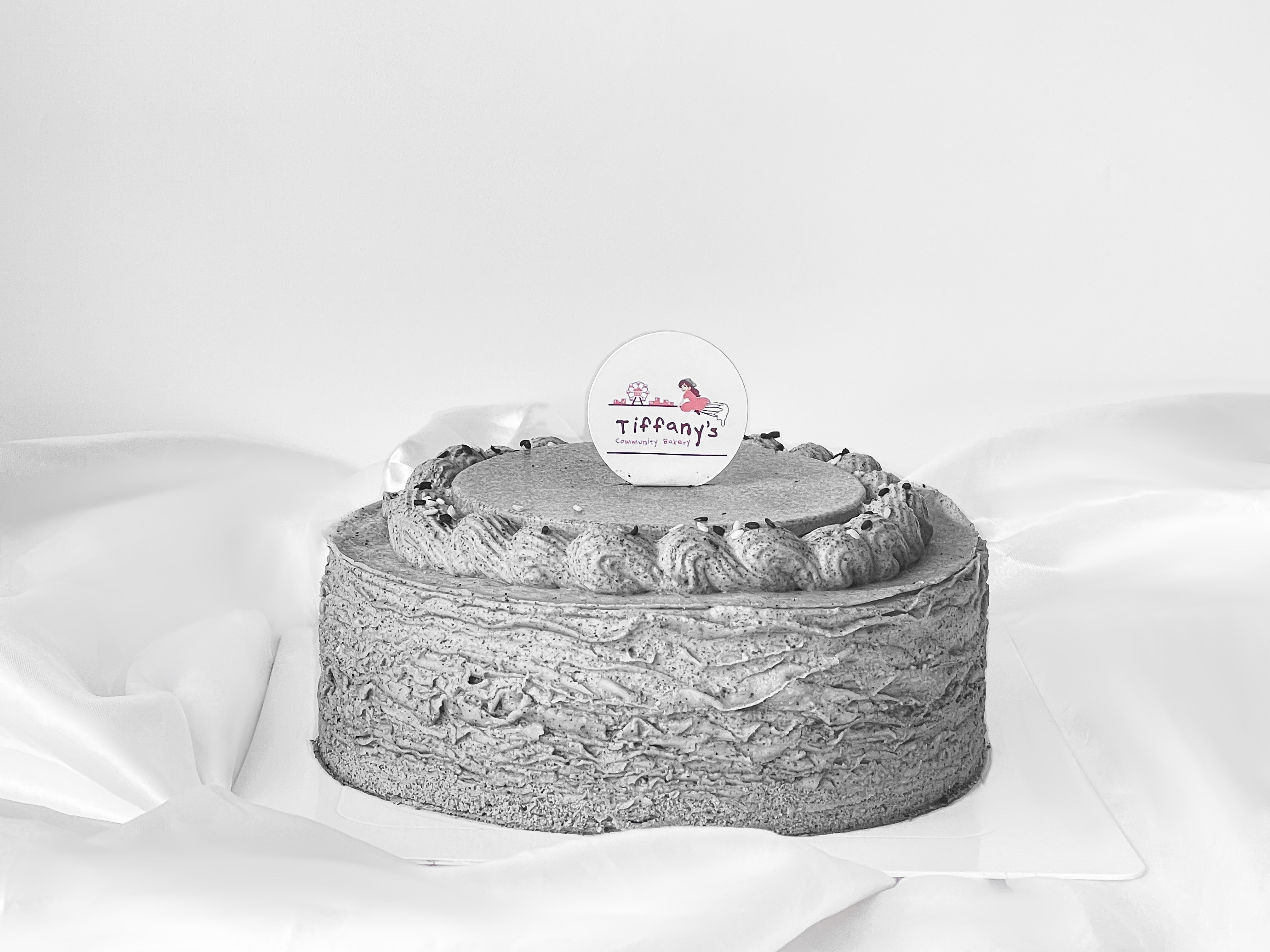 黑芝麻千層蛋糕