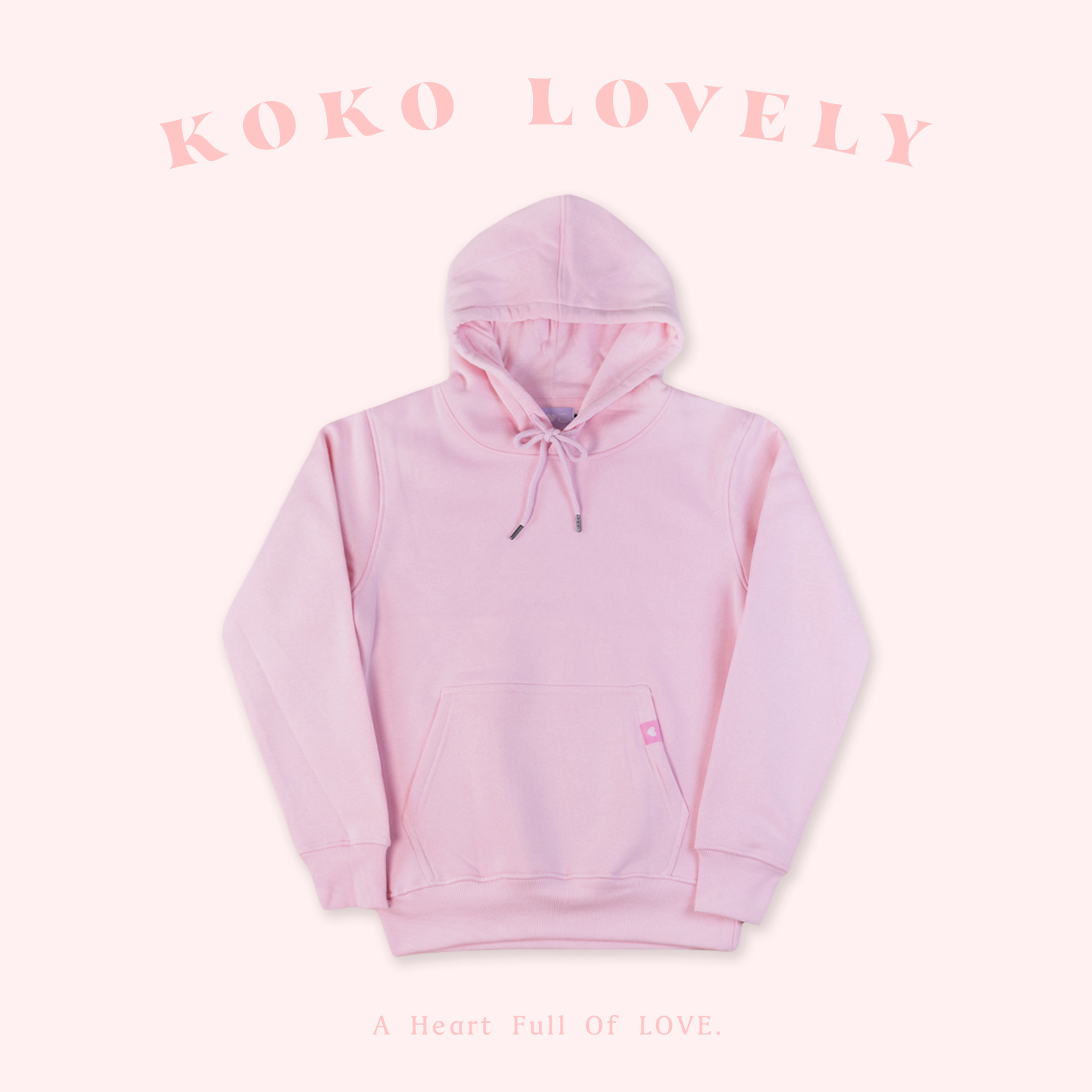 KOKO LOVELY 純棉多色刷毛帽T