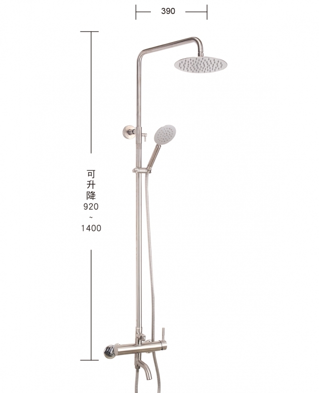 摩登 不鏽鋼花灑沐浴龍頭 (下出水) M-2315ST