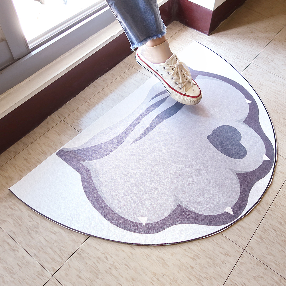 灰貓手手可裁PVC防水入門地墊