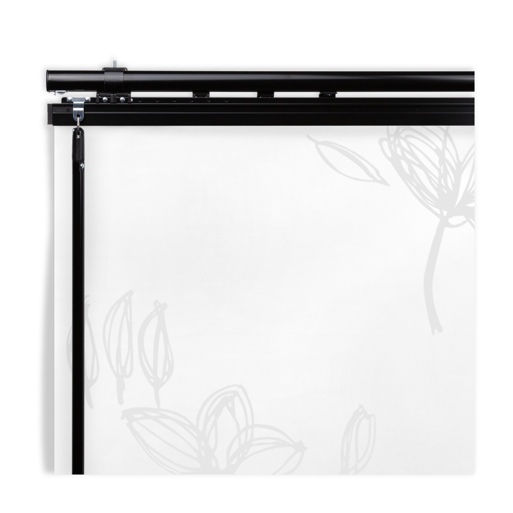 北歐花影│透光│60x4片│伸縮片簾隔間簾│遮蔽寬度125-225cm│遮蔽高度240cm