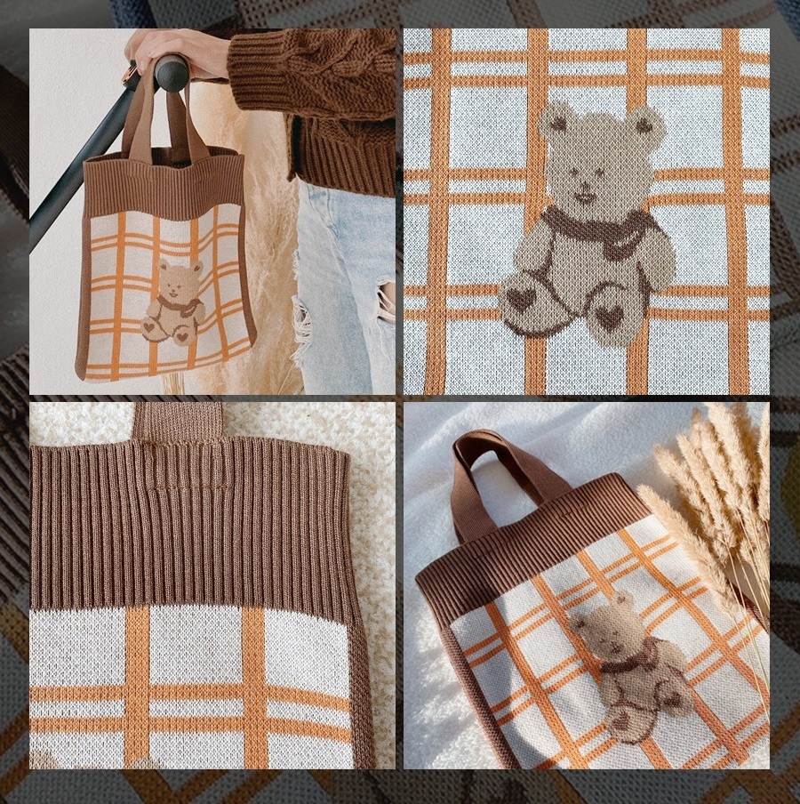 Dot to Dot 針織手挽袋