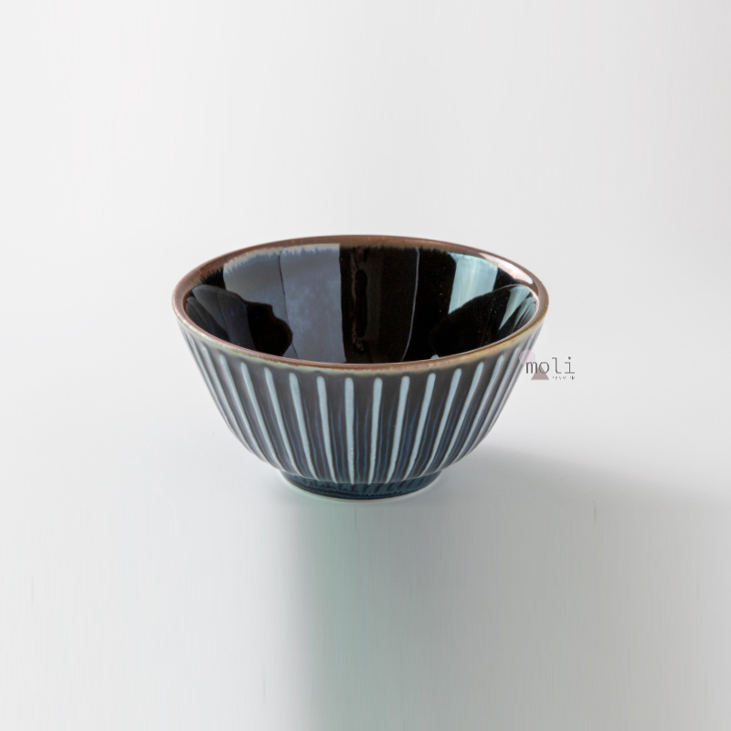 SENDAN Minoware Ceramic Rice Bowl 12cm Blue