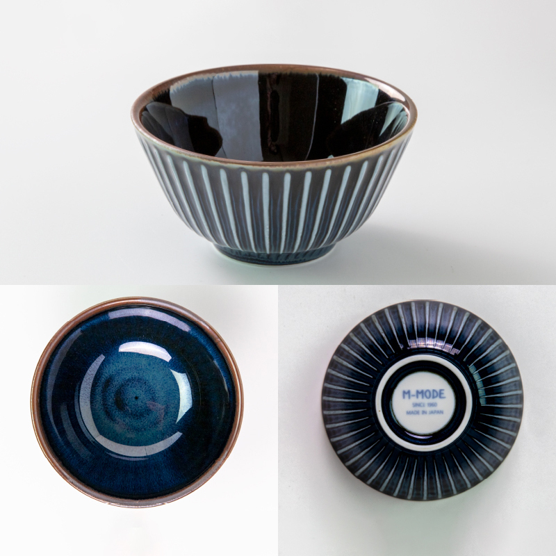 SENDAN Minoware Ceramic Rice Bowl 12cm Blue