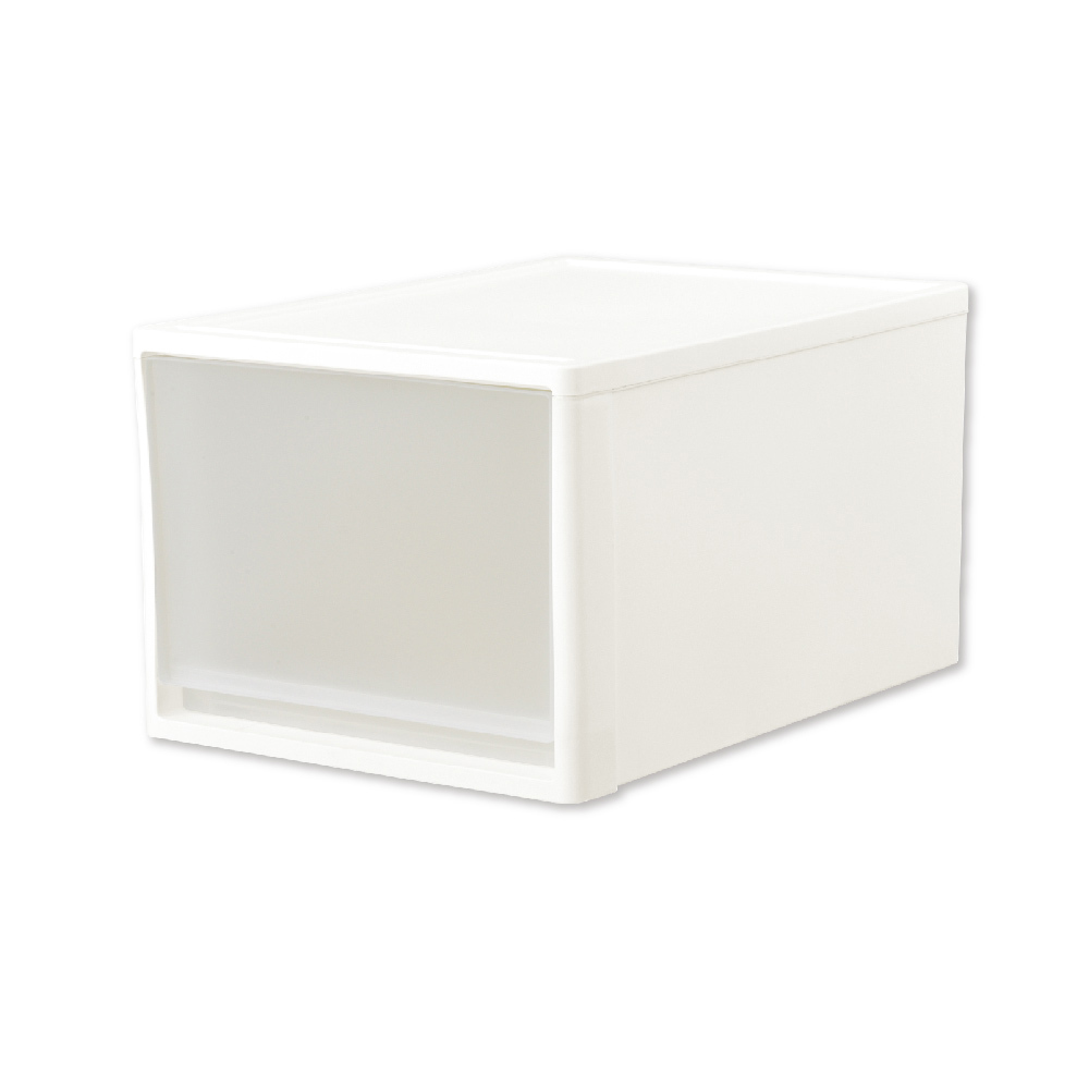 【買1送1】日本JEJ STORA系列 抽屜式可堆疊收納櫃 53L(高)