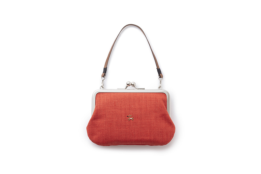 中川政七-鹿家族 手提口金包 紅