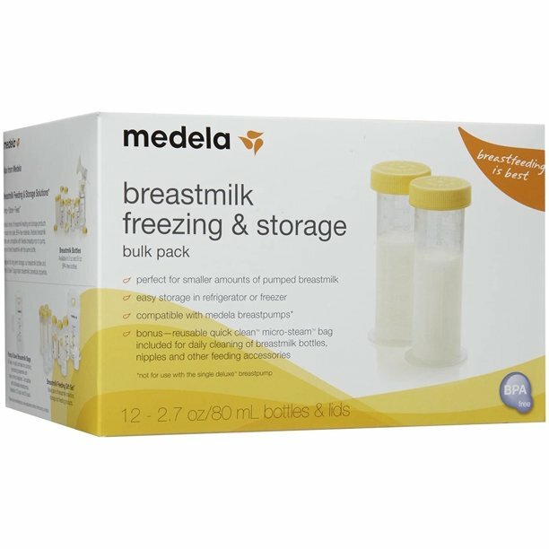 medela Breast Milk Freezer 2.7 oz (80ml) Bottles 12bottles