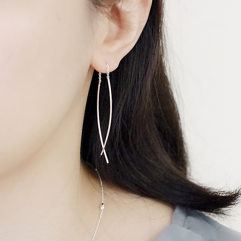 愛情路上純銀耳線式耳環/SE566