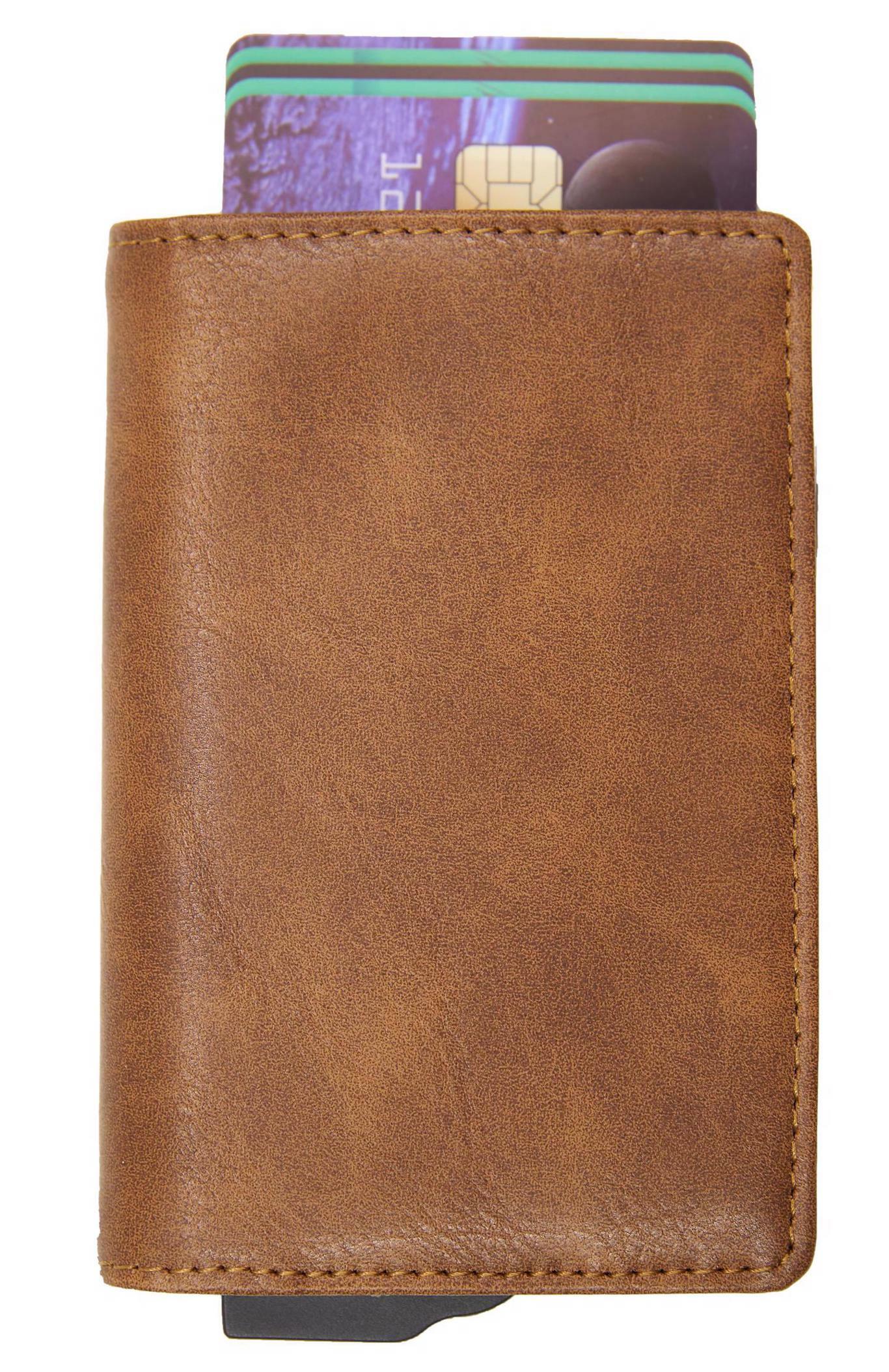 CARDHODA aluminum card protector mini wallet small (with magnet money clip)