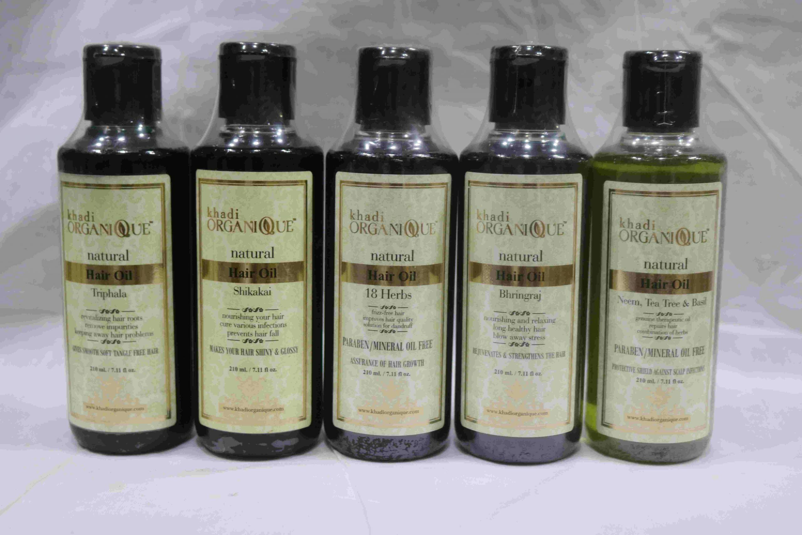 Khadi Organique Natural Hair Oil (Bhringraj 210ml, 1...