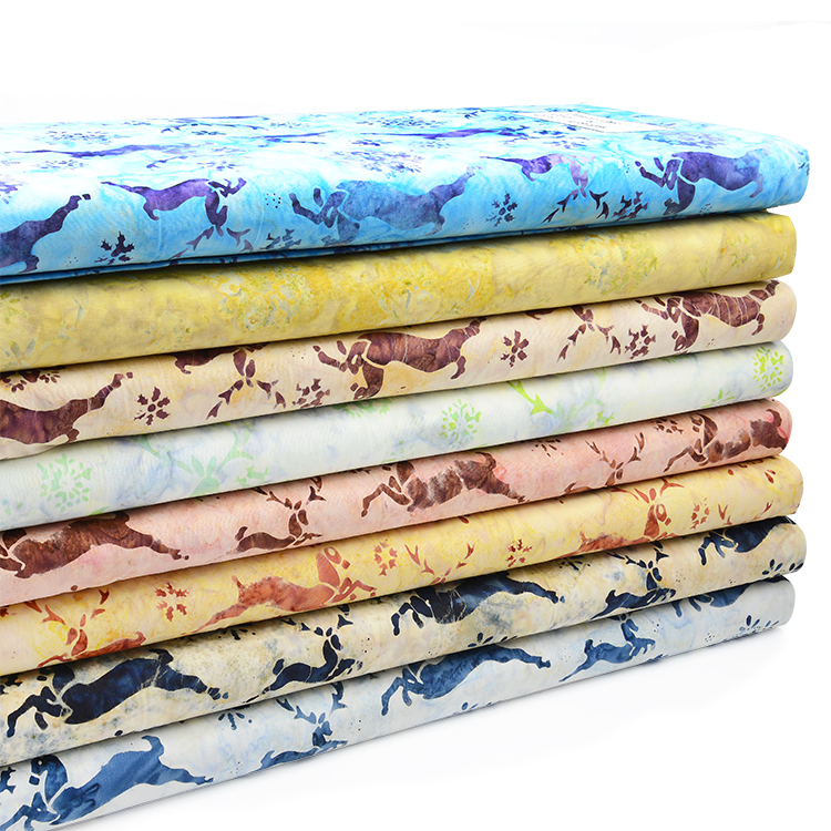 蠟染布-麋鹿風格系列(有8色可選購)