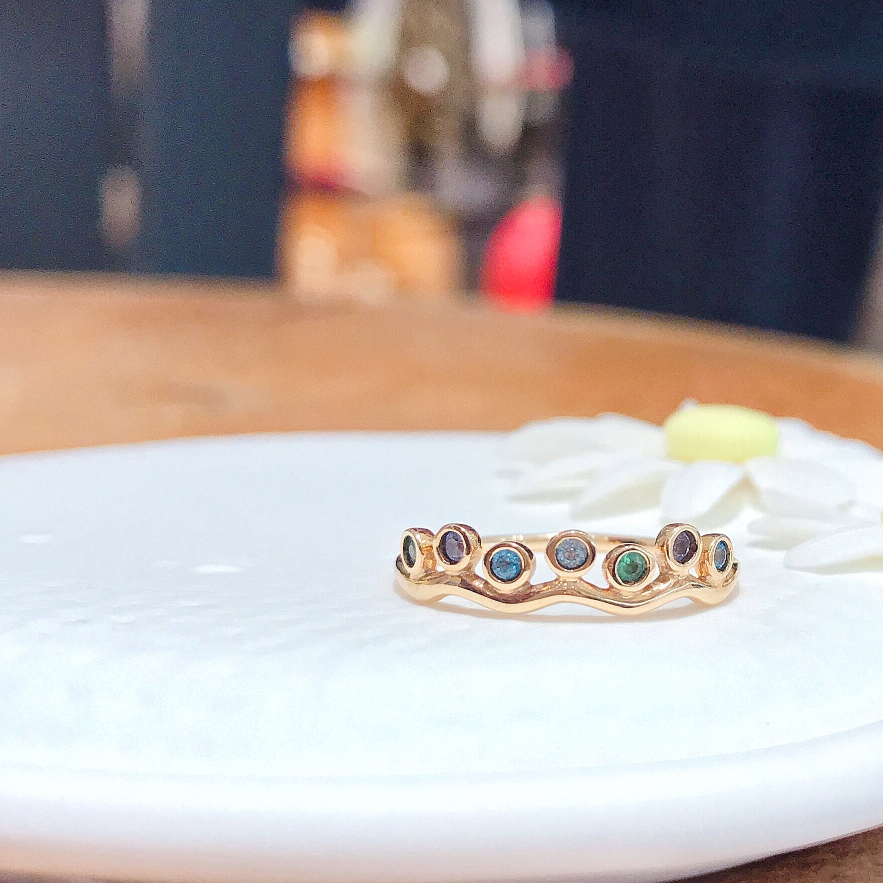 海洋色系寶石戒指