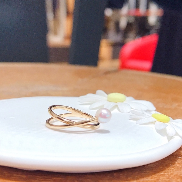 Akoya溫潤曲線戒指