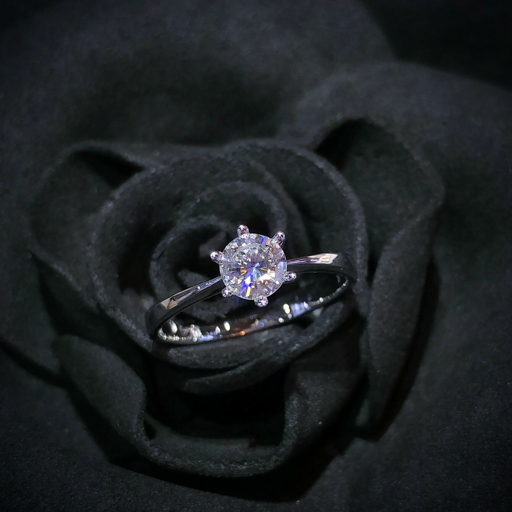18K White Gold 0.46ct Diamond Ring