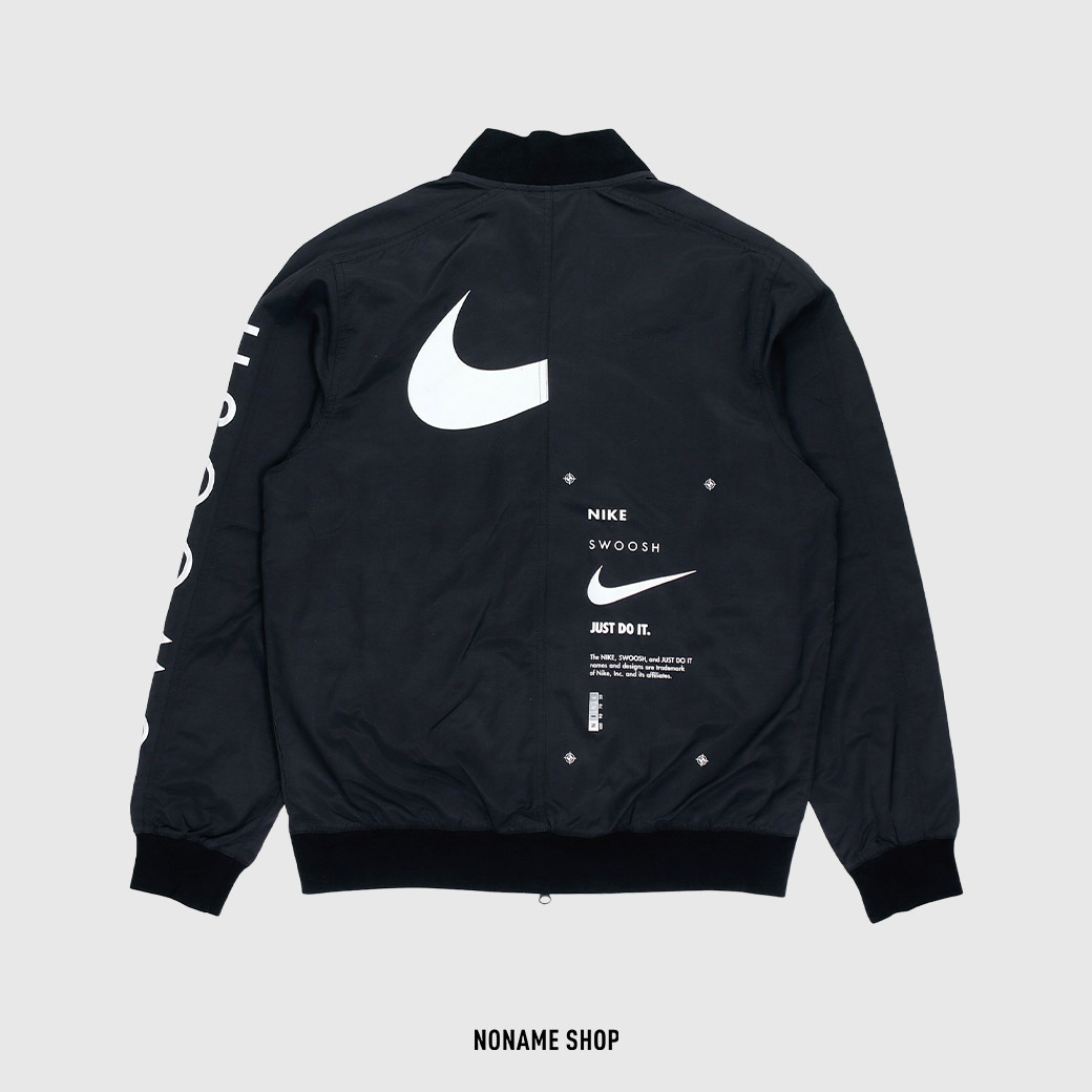 NIKE Sportswear Swoosh 解構 刺繡 小勾 立領 夾克