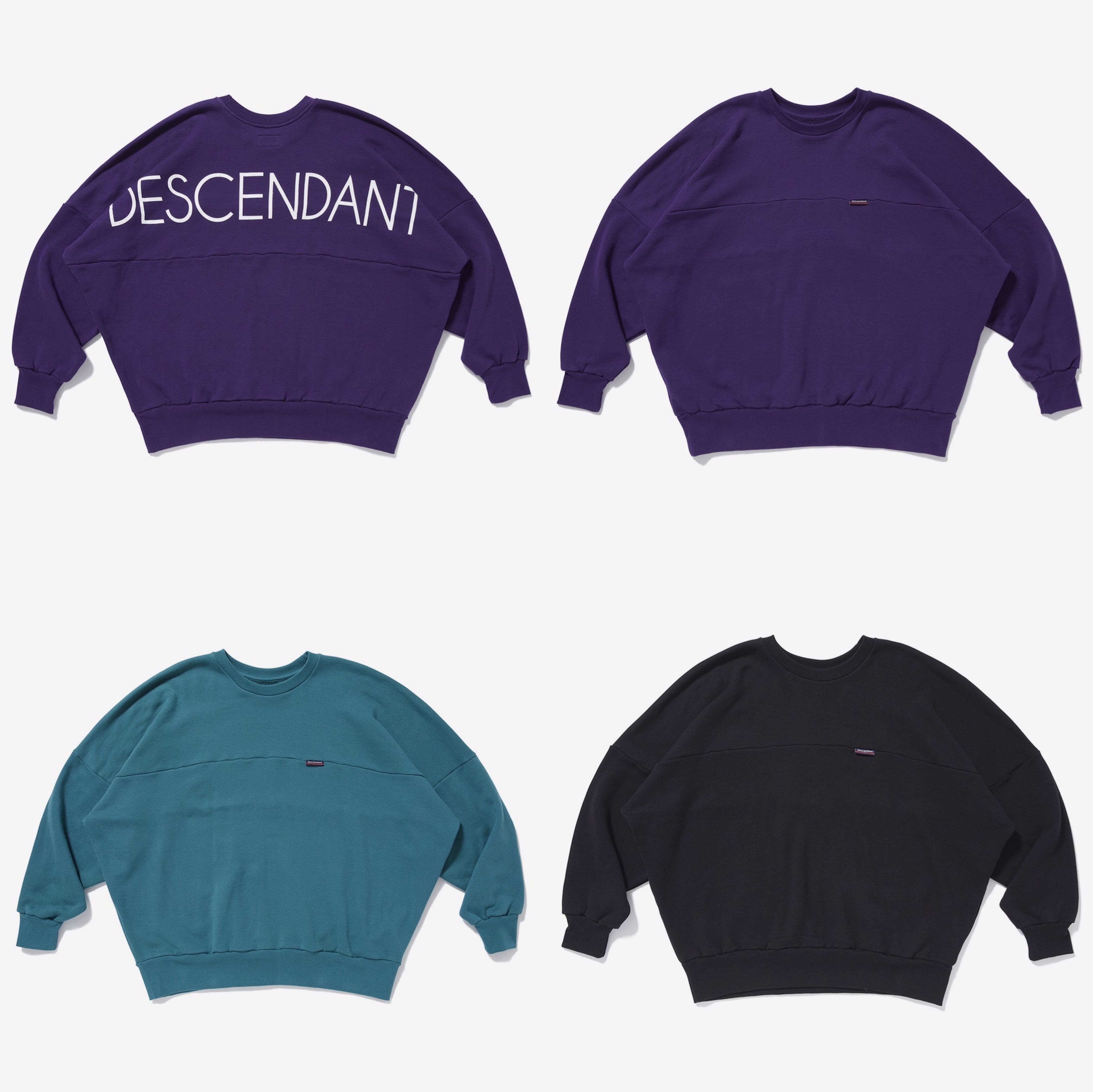 DESCENDANT / Paddle Crew Neck Sweatshirt
