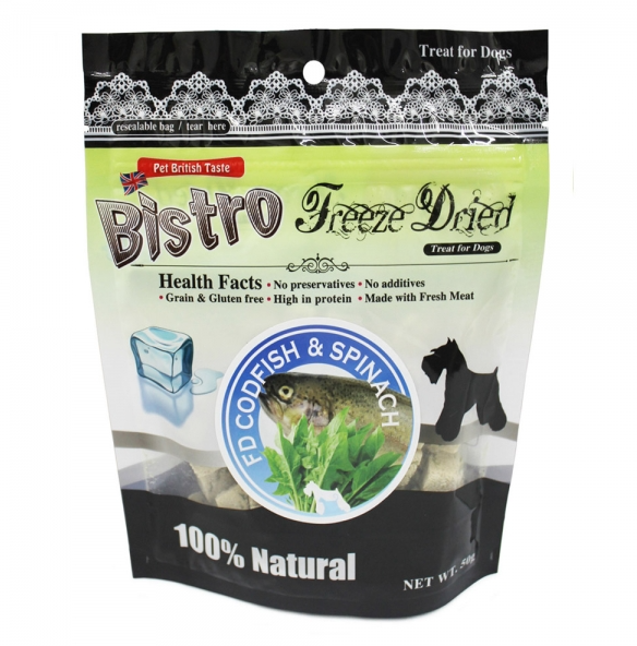 FD脫水鱈魚菠菜50g(狗用)