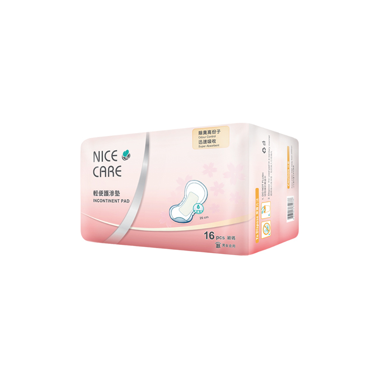 Nice Care 安心寶 - 女士輕度失禁墊 (細) | (原箱24包 x 16片)