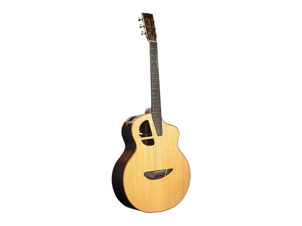 L.Luthier - Le SR 41吋全實木吉他 可插電 表演款 玫瑰木 側音孔 第 3 張圖片｜三峽吉他 / Bass