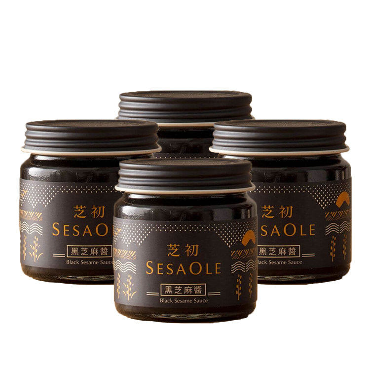 【芝初】無加糖純黑芝麻醬 (170g/罐， 4入組)