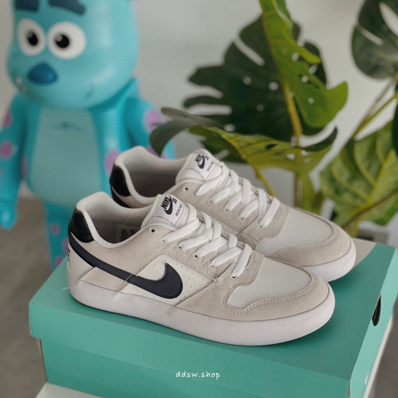 代購 Nike SB Delta Force 灰白 麂皮 板鞋