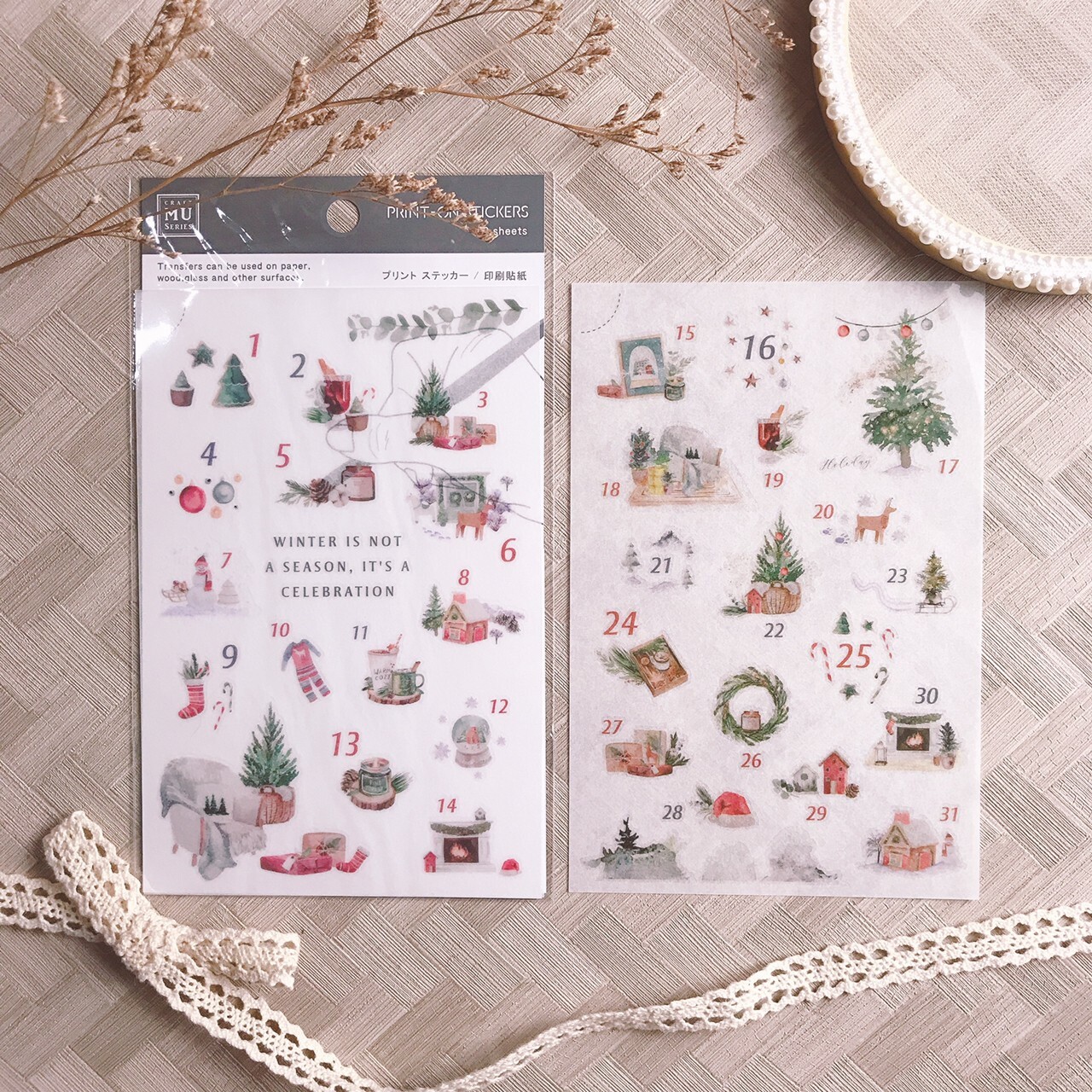 MU｜轉印貼紙 聖誕限定