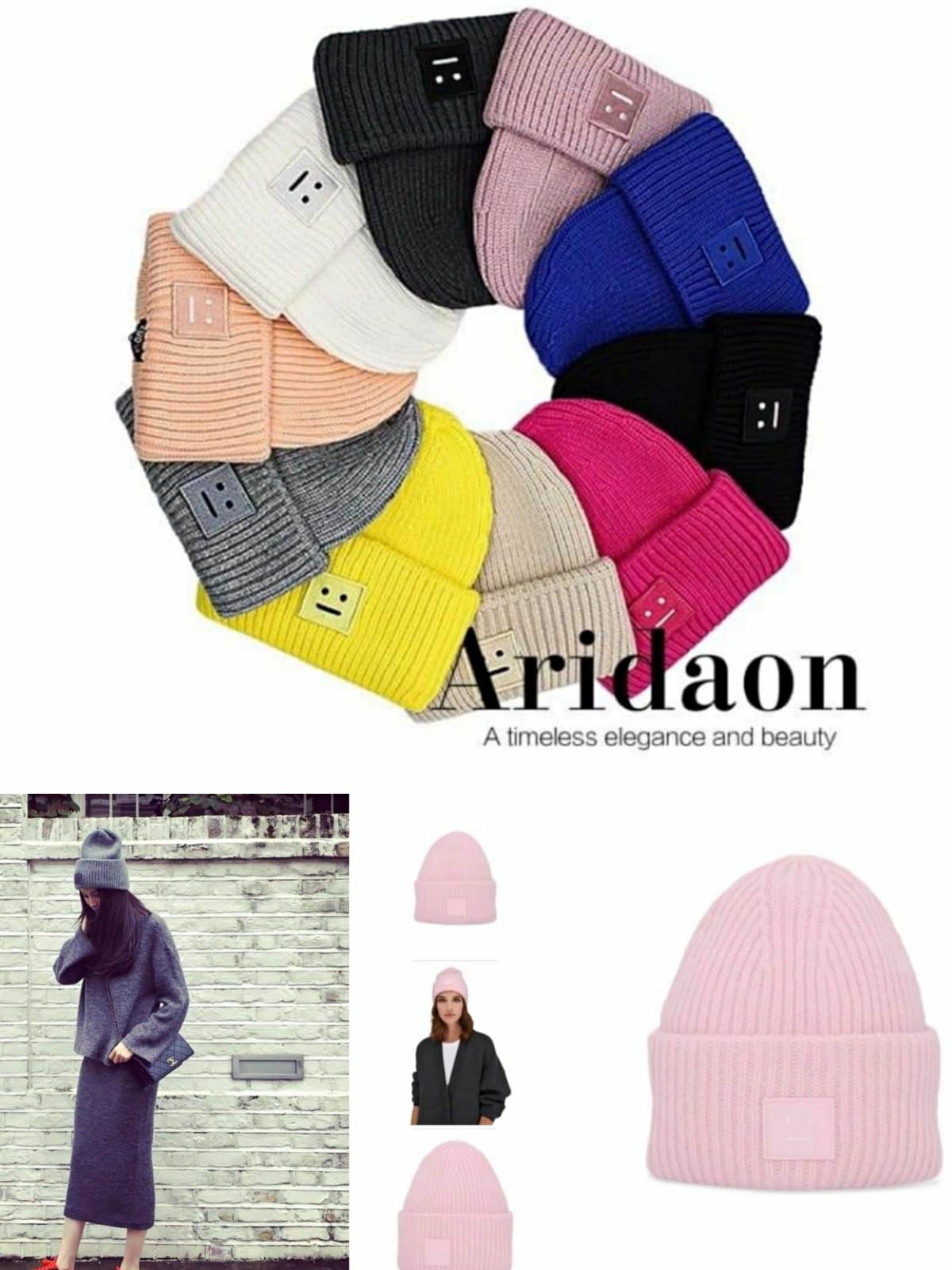 🔸Acne經典笑臉冷帽-2103427