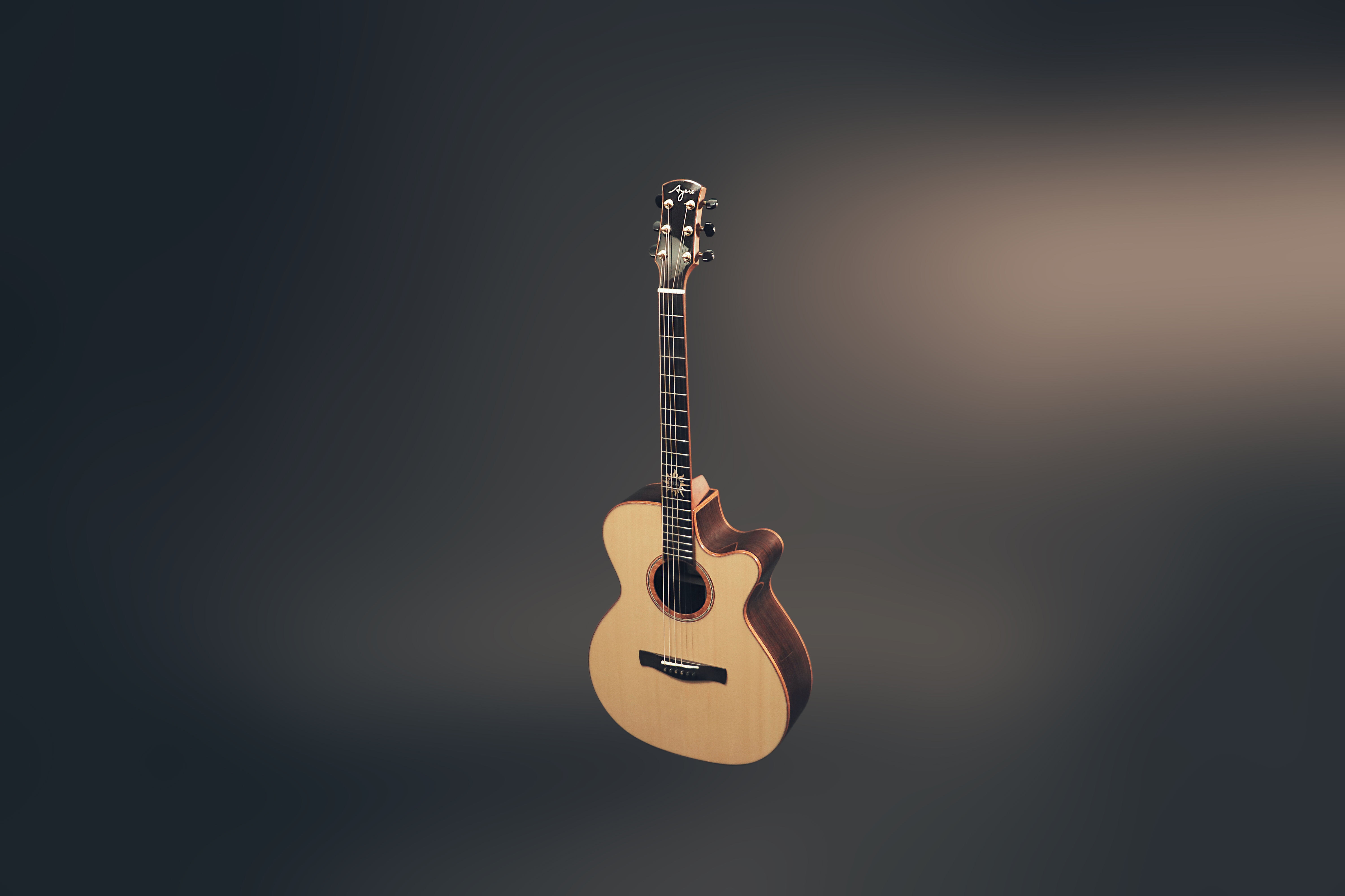 Ayers A07 Sun 玫太陽 (ACER) 40吋全實木吉他 小太陽 內建奧昇系統 音色平均細膩 手感佳 台灣品牌 第 3 張圖片｜三峽吉他 / Bass