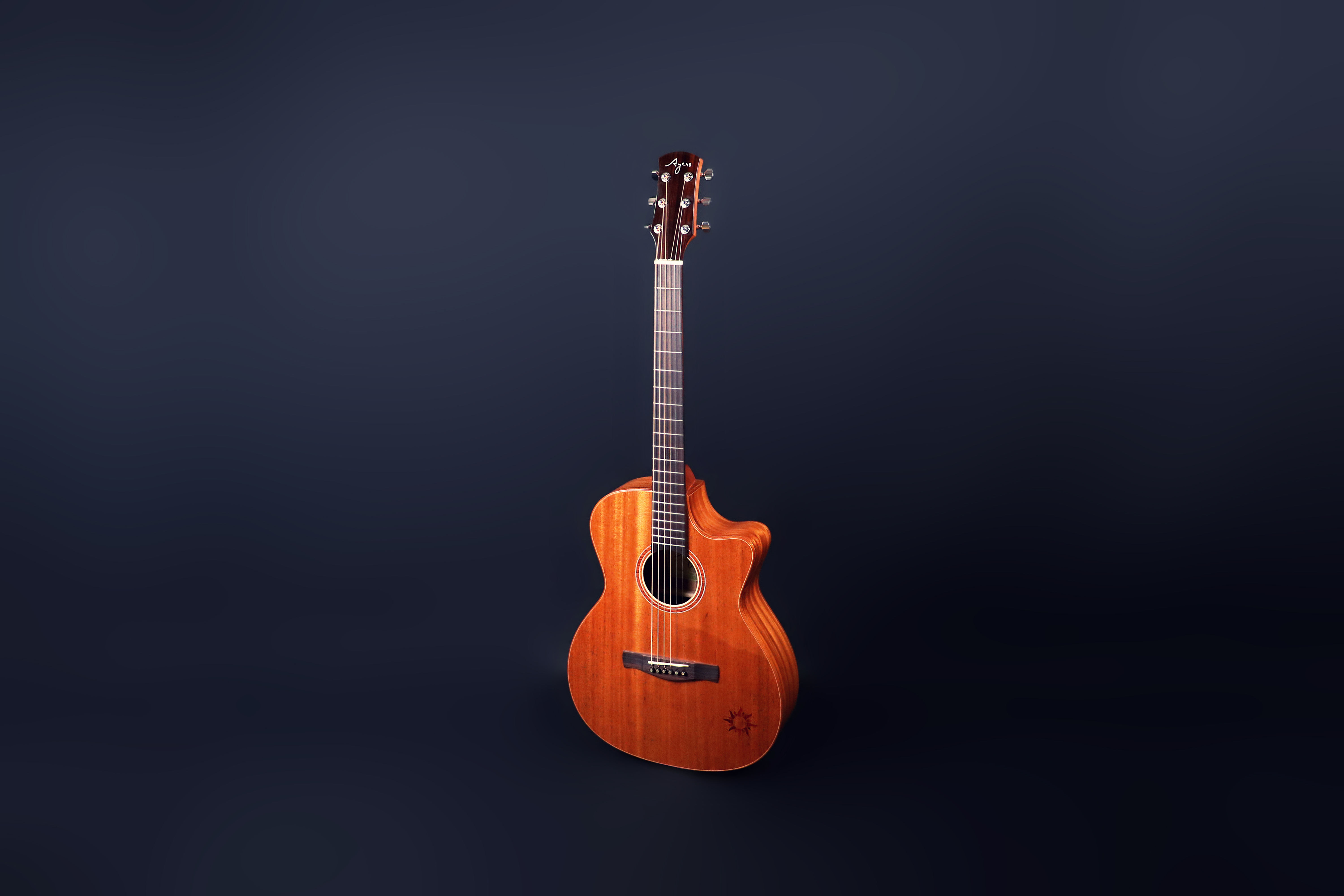 Ayers O22c SUN (O-03CW) 40吋全實木吉他 小太陽 內建奧昇系統 音色好 手感佳 台灣品牌 第 3 張圖片｜三峽吉他 / Bass