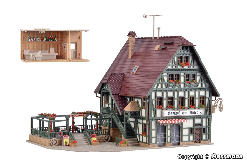 Vollmer 47711 N Inn with butcher's shop and interior