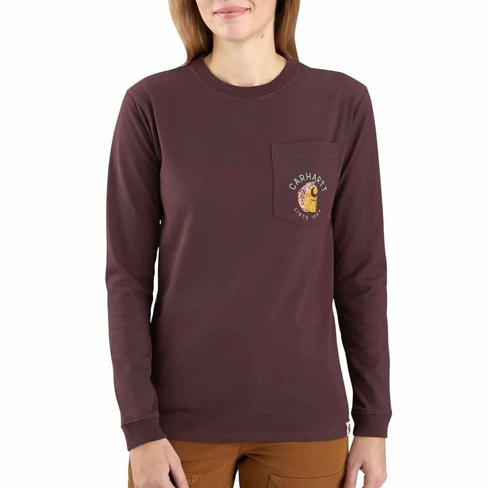 [現貨] Carhartt 104524 Rosie L/S Tee Wine